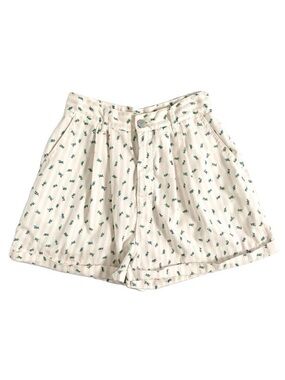 Bongo by Gene Montesano | 90s VINTAGE Floral/Stripe Coquette High-Rise Shorts